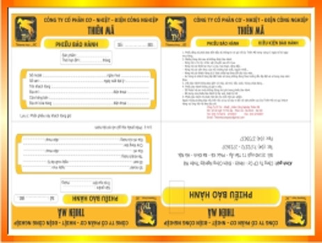 In sổ Bảo hành | Bảng báo giá in card visit rẻ nhất tại Gia Lâm | In Vien dong