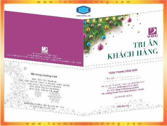 In thiệp Giáng sinh - Noel 2016 | In bộ tiêu lệnh phòng cháy chữa cháy  | In Vien dong
