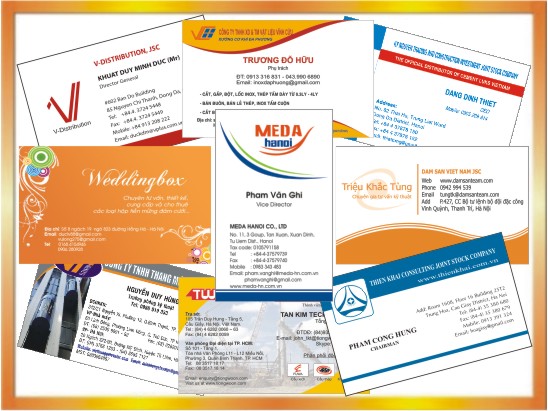 In name card tại Sơn Tây | Địa chỉ bán hộp có sắn giá rẻ tại tp HCM | In Vien dong