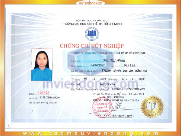 In chứng chỉ lấy nhanh | In lịch tết lấy nhanh  | In Vien dong