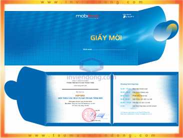 In Thiếp mời đẹp lấy nhanh | In card visit lấy ngay tại Hoàng Mai | In Vien dong