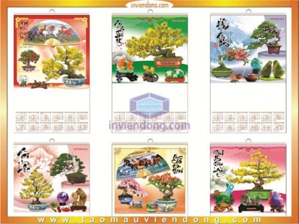 In lịch 2016 lấy nhanh | Làm hộp đựng lịch nhanh tại Hà Nội  | In Vien dong
