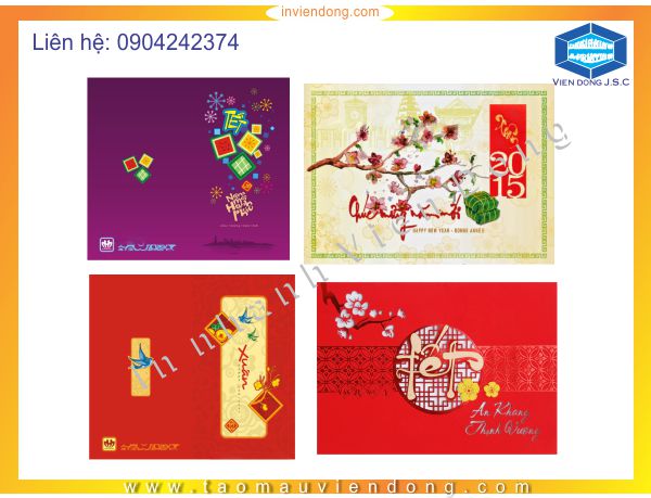 Mẫu thiệp chúc tết 2019 | Địa chỉ in name card tại Long Biên | In Vien dong