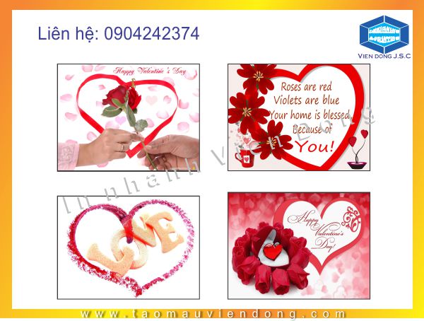 In thiệp valentine lấy ngay sau 05 phút | In bao lì xì nhỏ giá rẻ tại Hà Nội | In Nhanh | In Lay Ngay