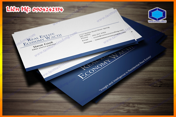 In Card Lấy Ngay Sau 5 Phút | Làm hộp đựng pha lê, in pha lê giá rẻ  | In Vien dong