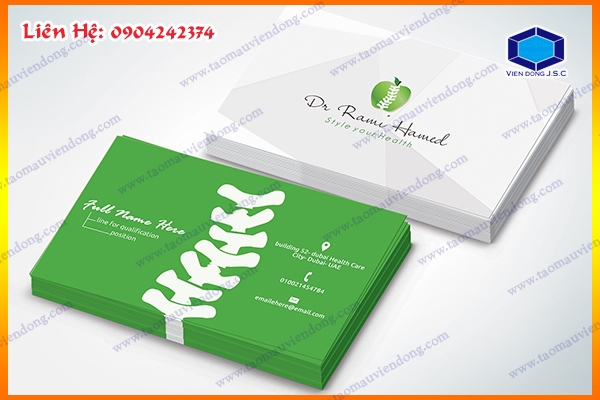 In card visit lấy ngay | Dịch vụ in card visit rẻ tại Sơn Tây | In Vien dong