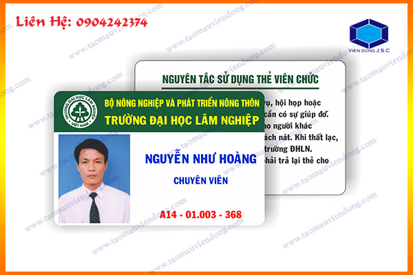 In Thẻ nhân viên giá rẻ, miễn phí thiết kế lấy ngay tại Hà Nội | Mẫu in danh thiếp giá rẻ | In Vien dong