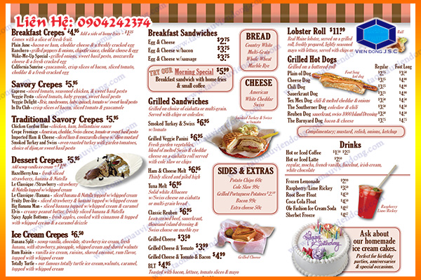 in menu lấy ngay | Bao đựng thẻ có sẵn, mới nhất | In Vien dong