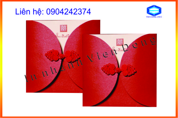 Mẫu thiệp cưới đẹp, in giá rẻ Hà Nội | Nhạc chế - Trèo Công Viên Nước  | In Vien dong