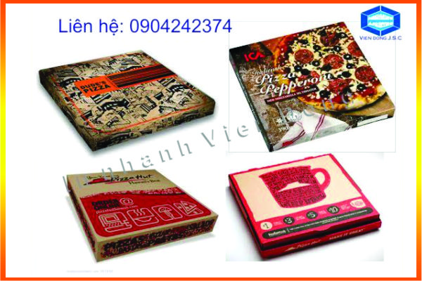 Làm hộp pizza giá rẻ | In lịch tết lấy nhanh  | In Vien dong