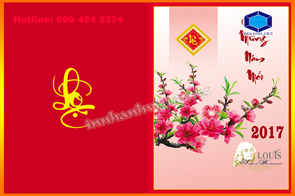 In thiệp chúc mừng năm mới | Hộp đựng nhẫn trái tim bằng nhung | In Vien dong