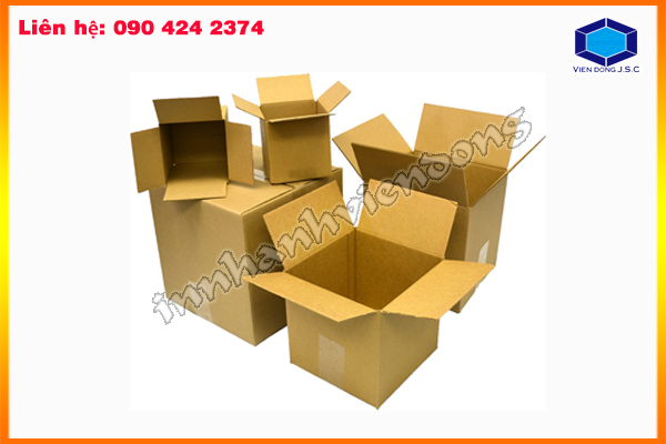 Thùng carton có sẵn nhiều kích thước | In Vien dong