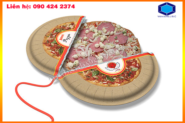 Vỏ hộp đựng pizza cao cấp | In tem vỡ đẹp | In Vien dong