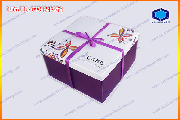 Làm vỏ hộp đựng bánh sinh nhật | In card visit đẹp lấy nhanh  | In Vien dong