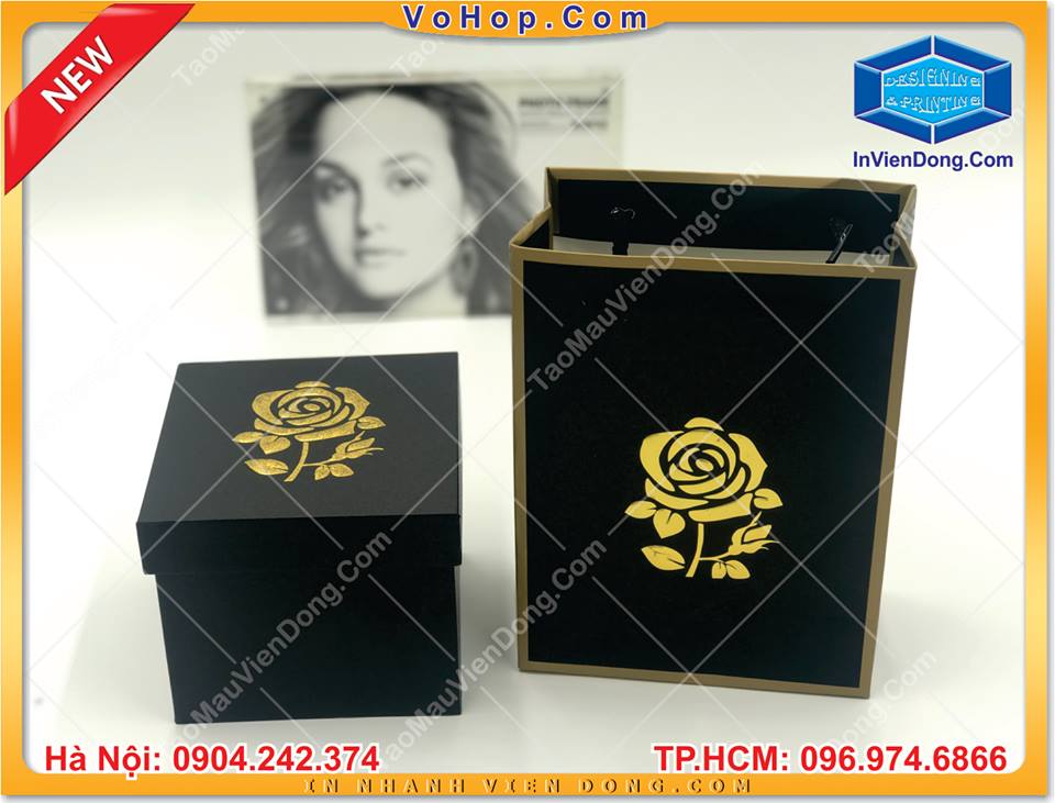 Hộp hoa son môi giá rẻ | In Vien dong